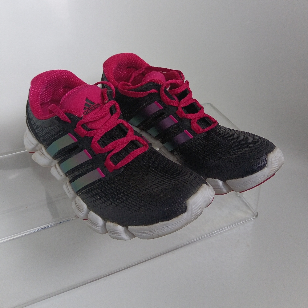 Like New Adidas Women's Running Sneakers In Metallic Pink & Black - Picture 3 of 12